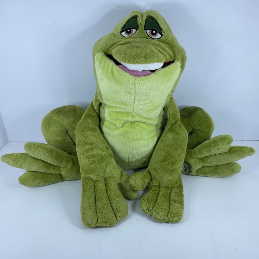 Disney Store Exclusive Prince Naveen Frog Plush 13” Princess and the Frog Tiana